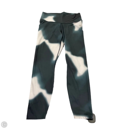 Athletic Leggings By Nike In Tie Dye Print, Size: L
