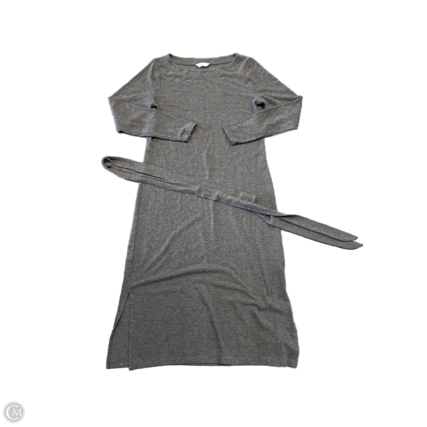 Dress Casual Midi By Time And Tru In Grey, Size: S