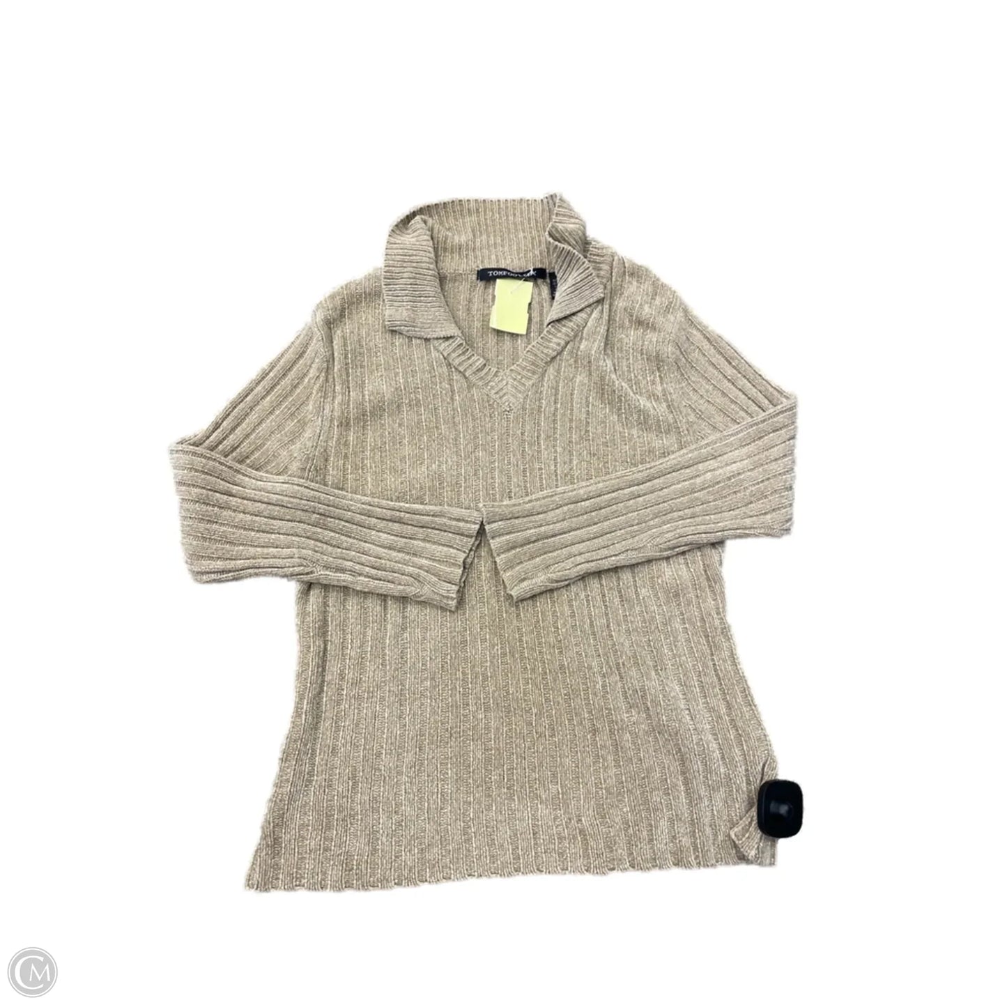 Sweater By Clothes Mentor In Tan, Size: L