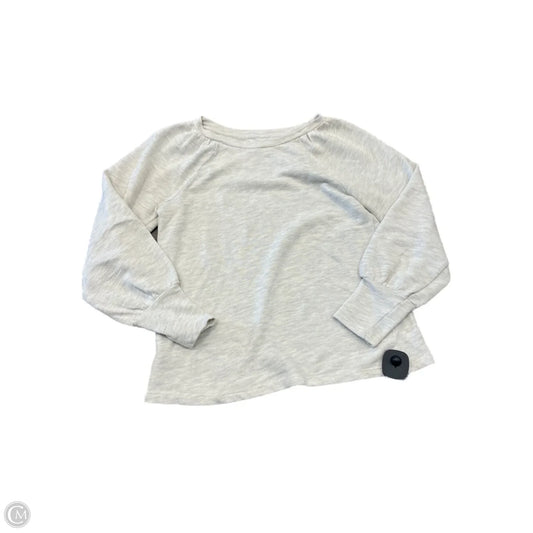 Top Long Sleeve Basic By Loft In Cream, Size: S