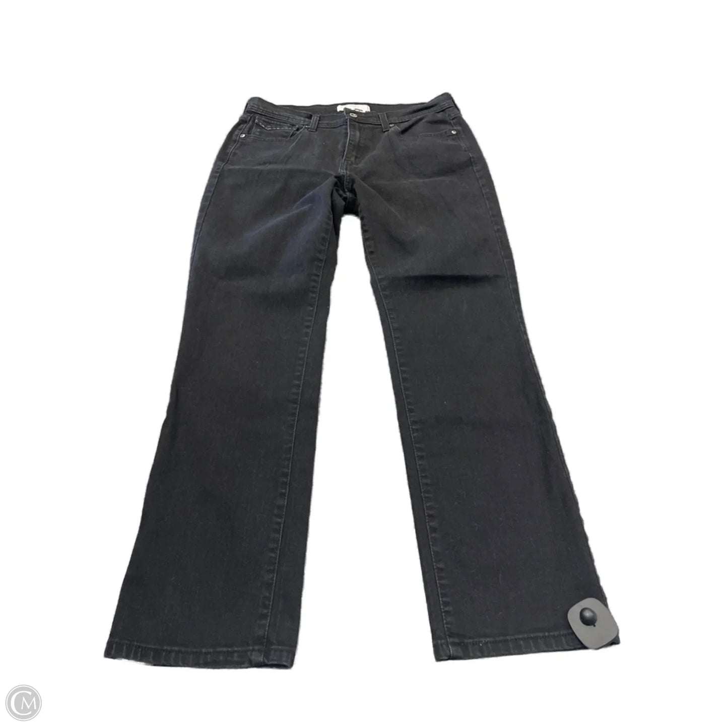 Jeans Straight By Levis In Black, Size: 10
