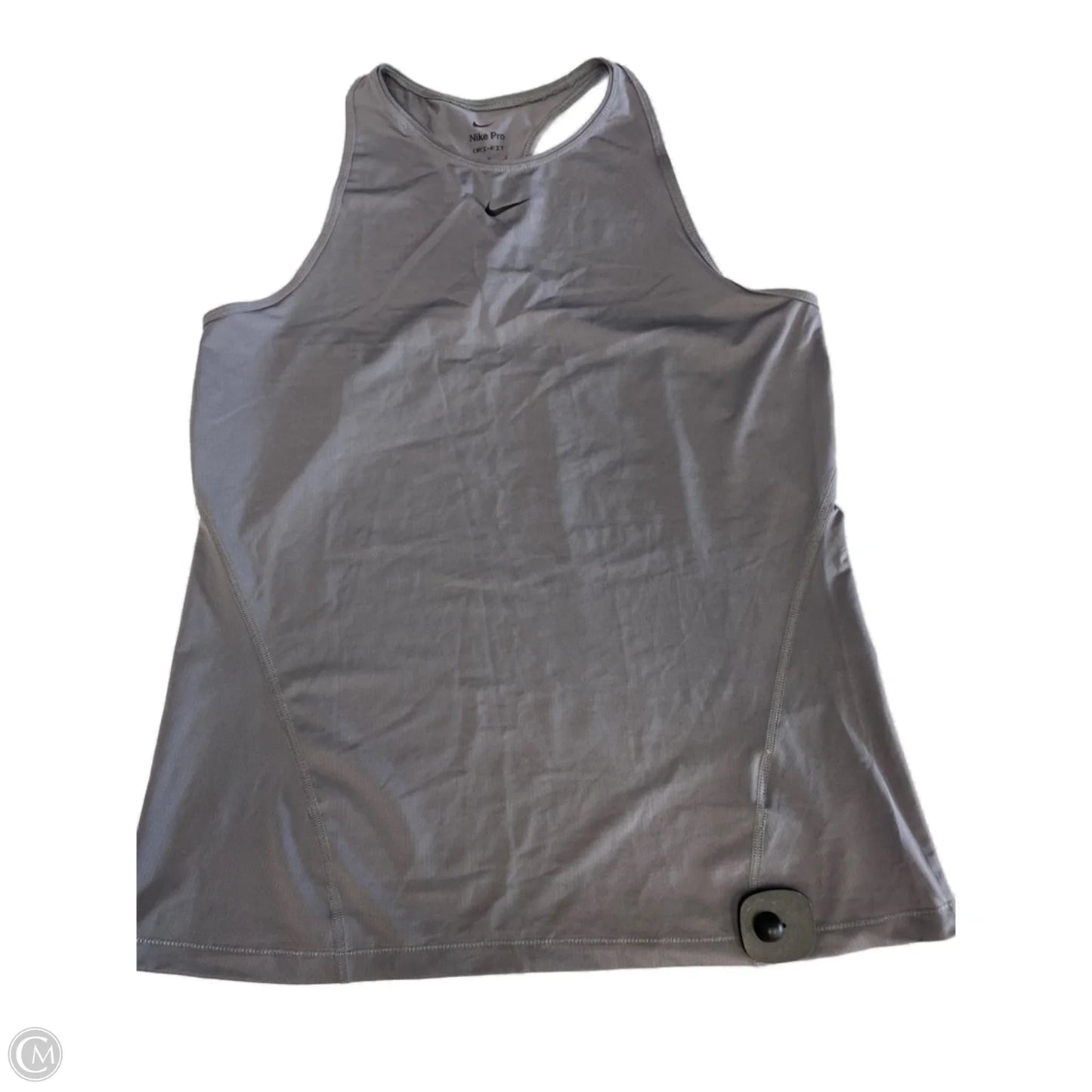 Athletic Tank Top By Nike In Grey, Size: L