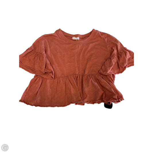 Top Short Sleeve Basic By Altard State In Orange, Size: L