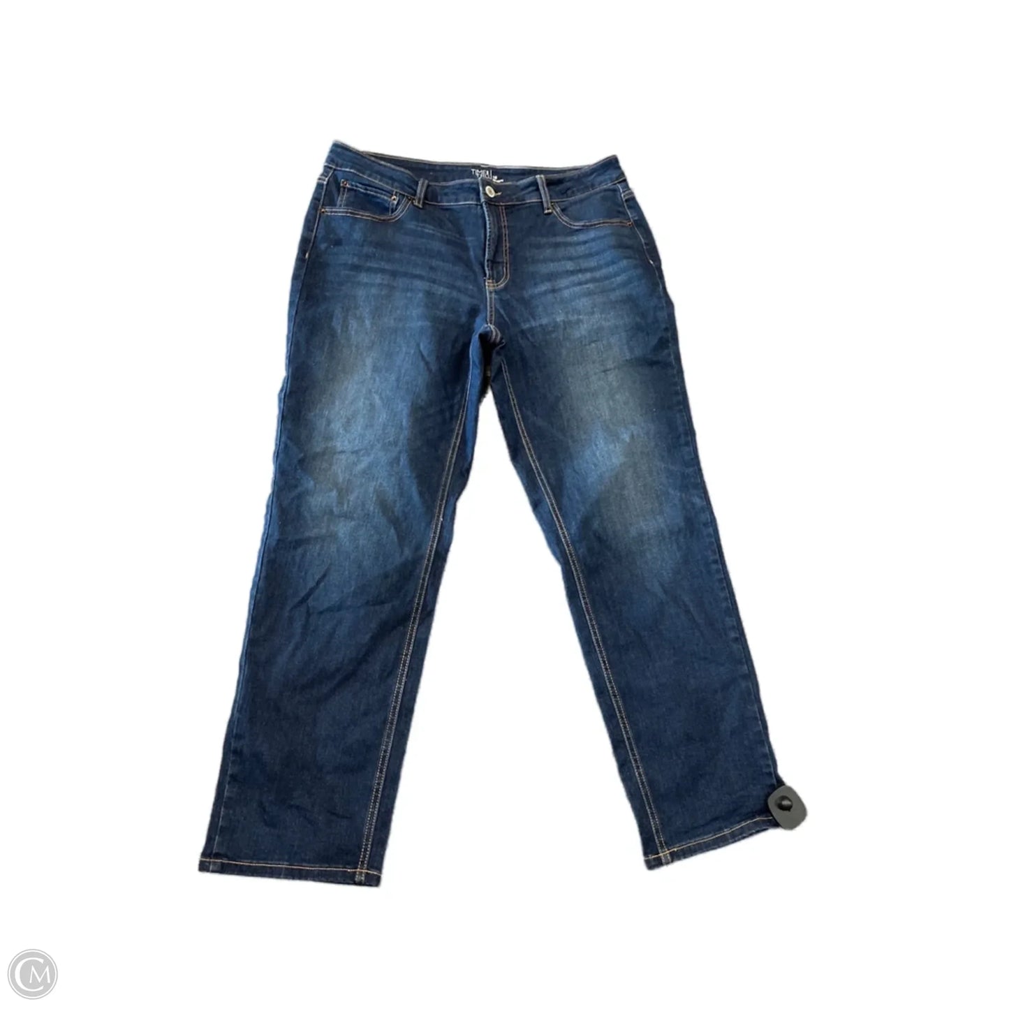 Jeans Straight By Time And Tru In Blue, Size: 16