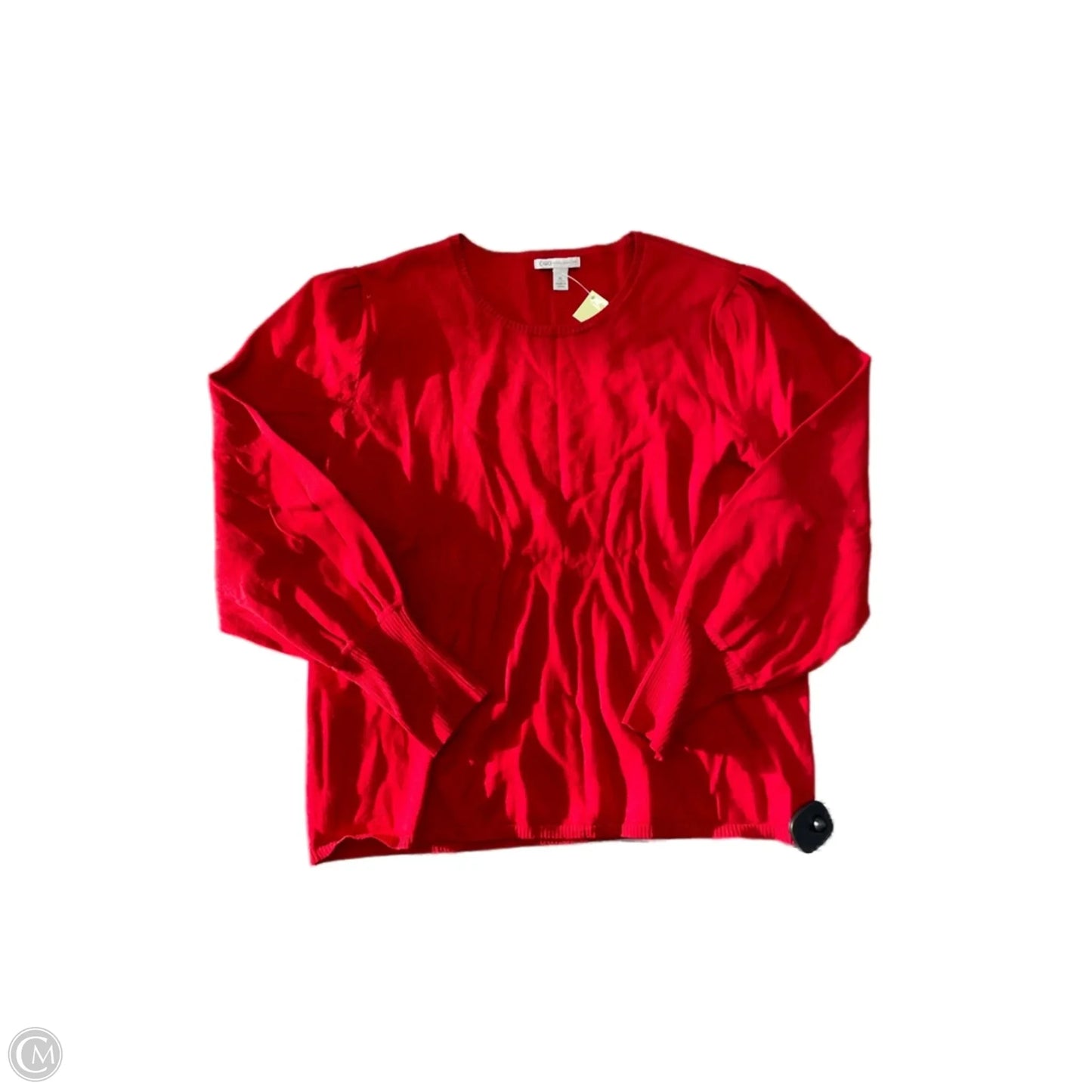 Top Long Sleeve Basic By Cato In Red, Size: Xl