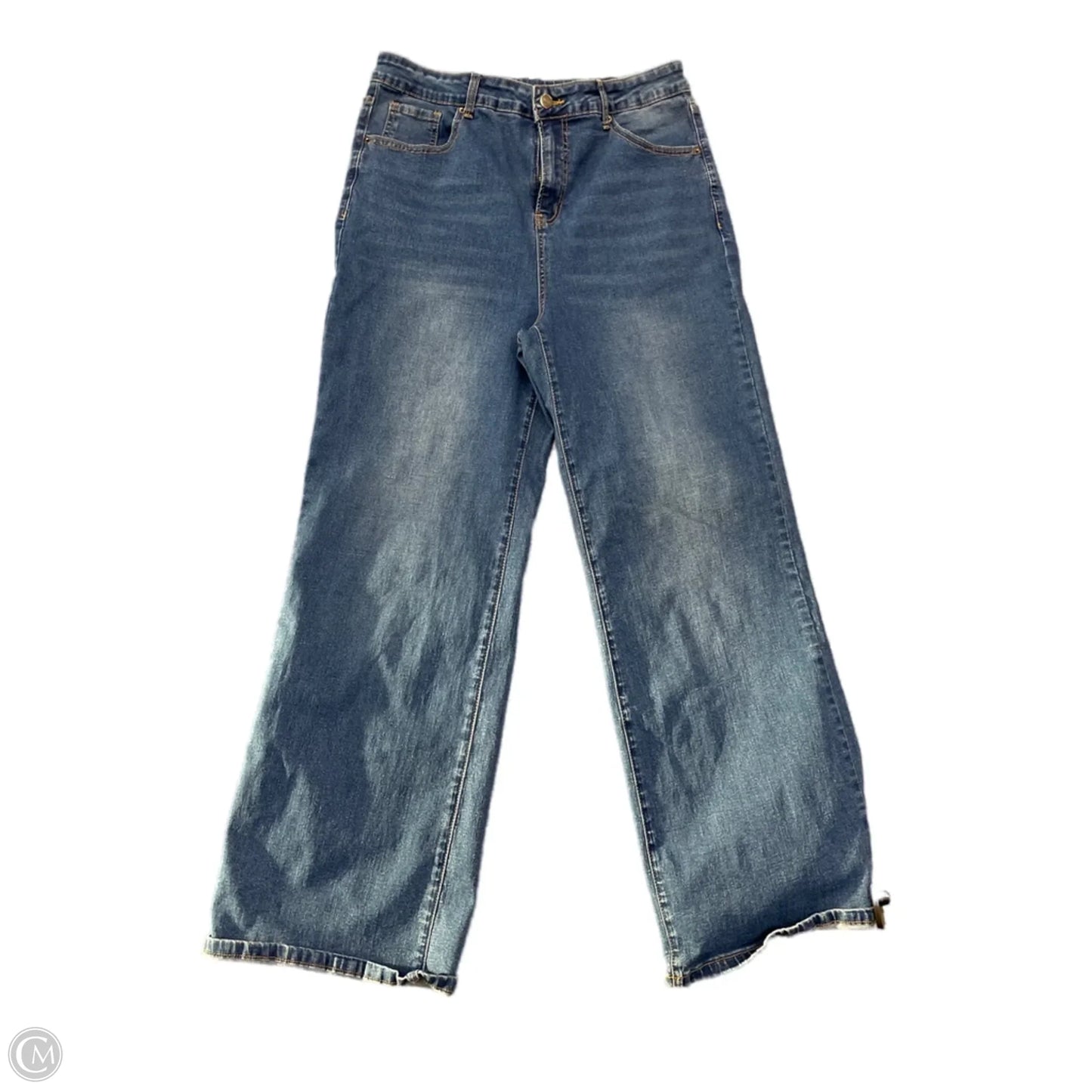 Jeans Wide Leg By Bleu In Blue, Size: 16