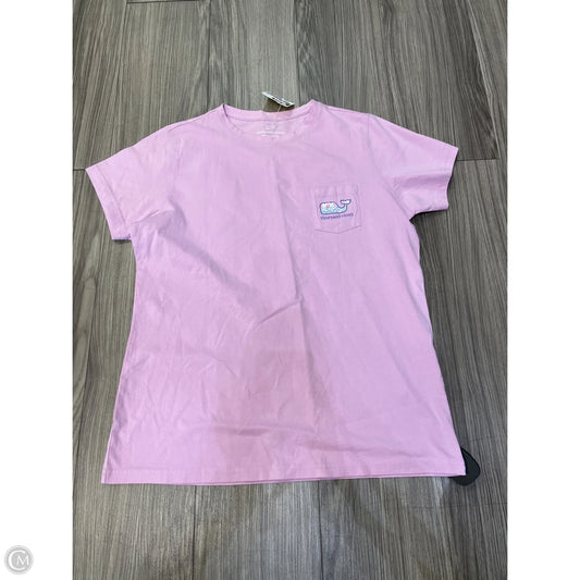 Top Short Sleeve By Vineyard Vines In Pink, Size: M