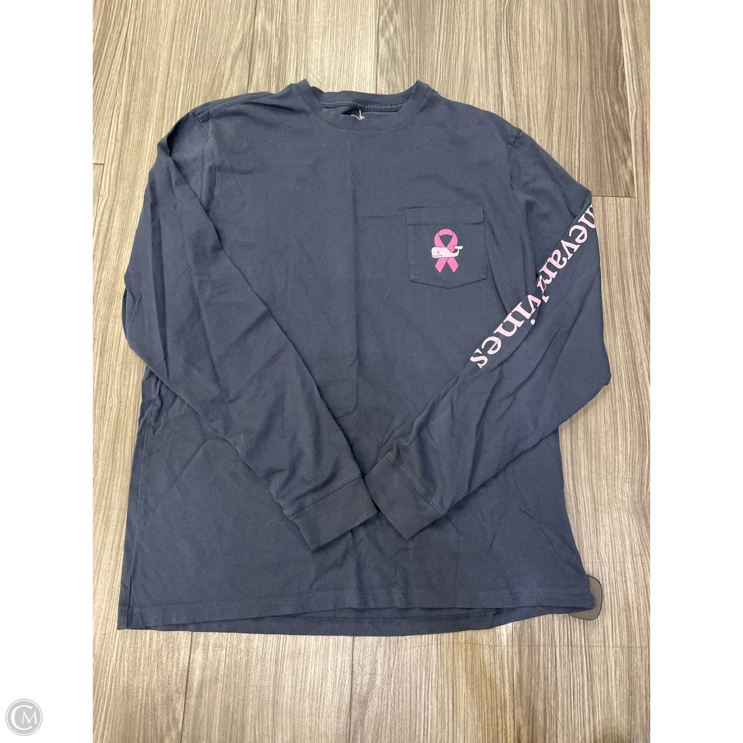 Top Long Sleeve By Vineyard Vines In Grey, Size: M