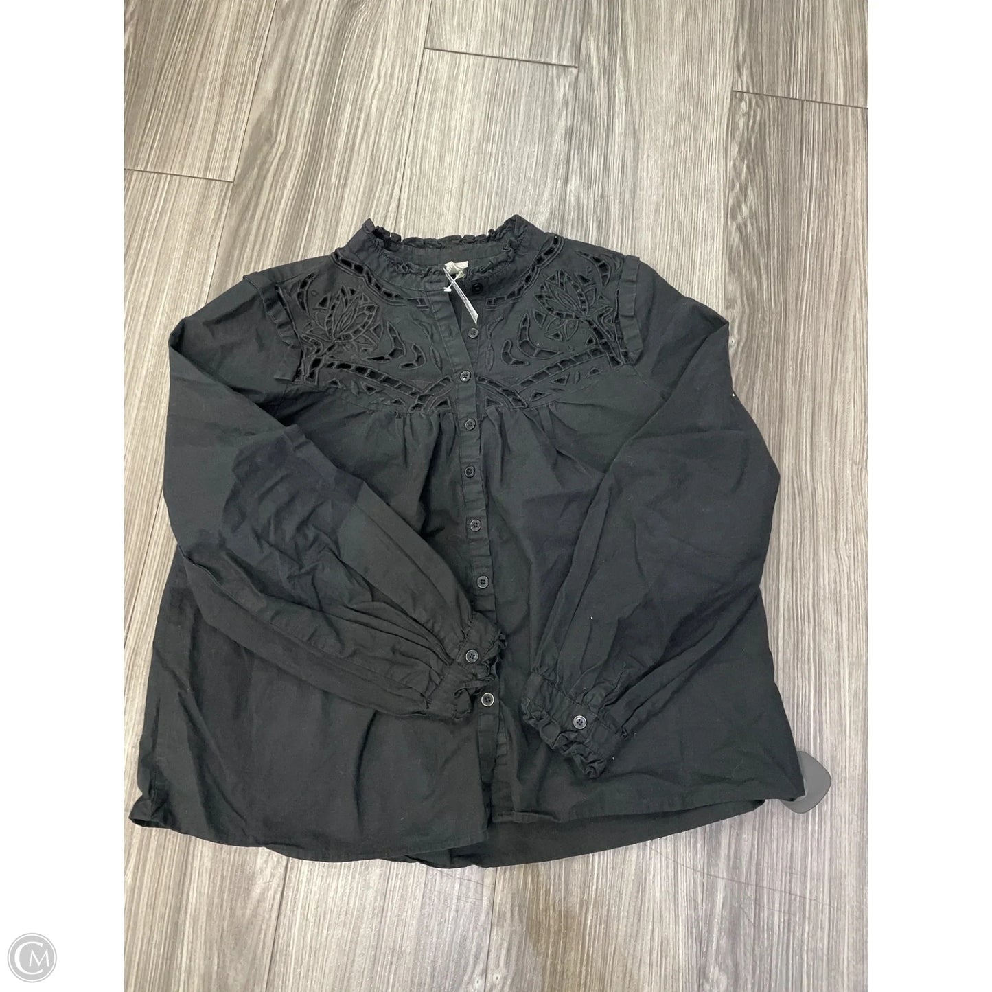 Top Long Sleeve Basic By Asos In Black, Size: M