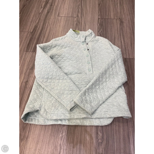 Sweatshirt Collar By Eddie Bauer In Teal, Size: L