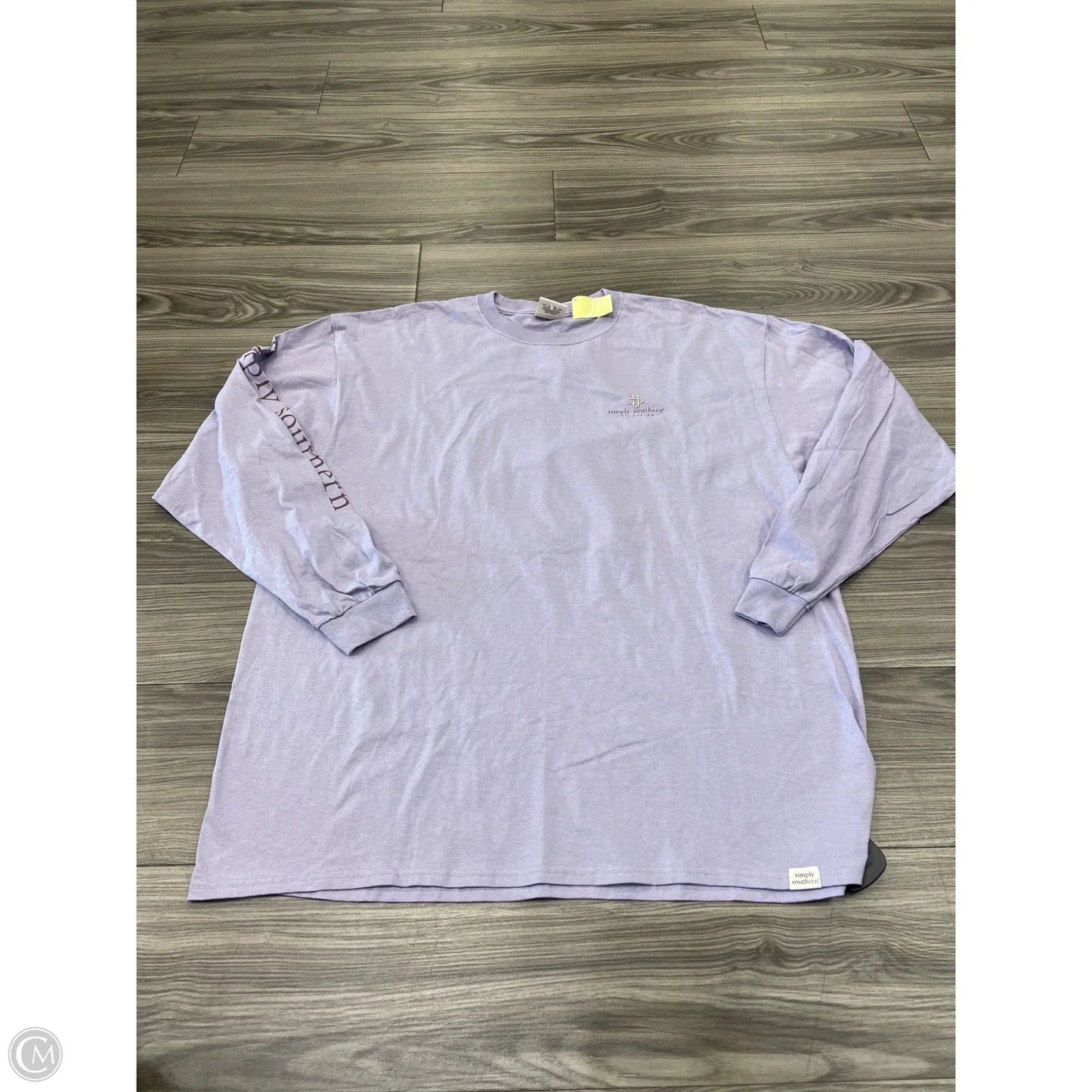 Top Long Sleeve By Simply Southern In Purple, Size: Xxl