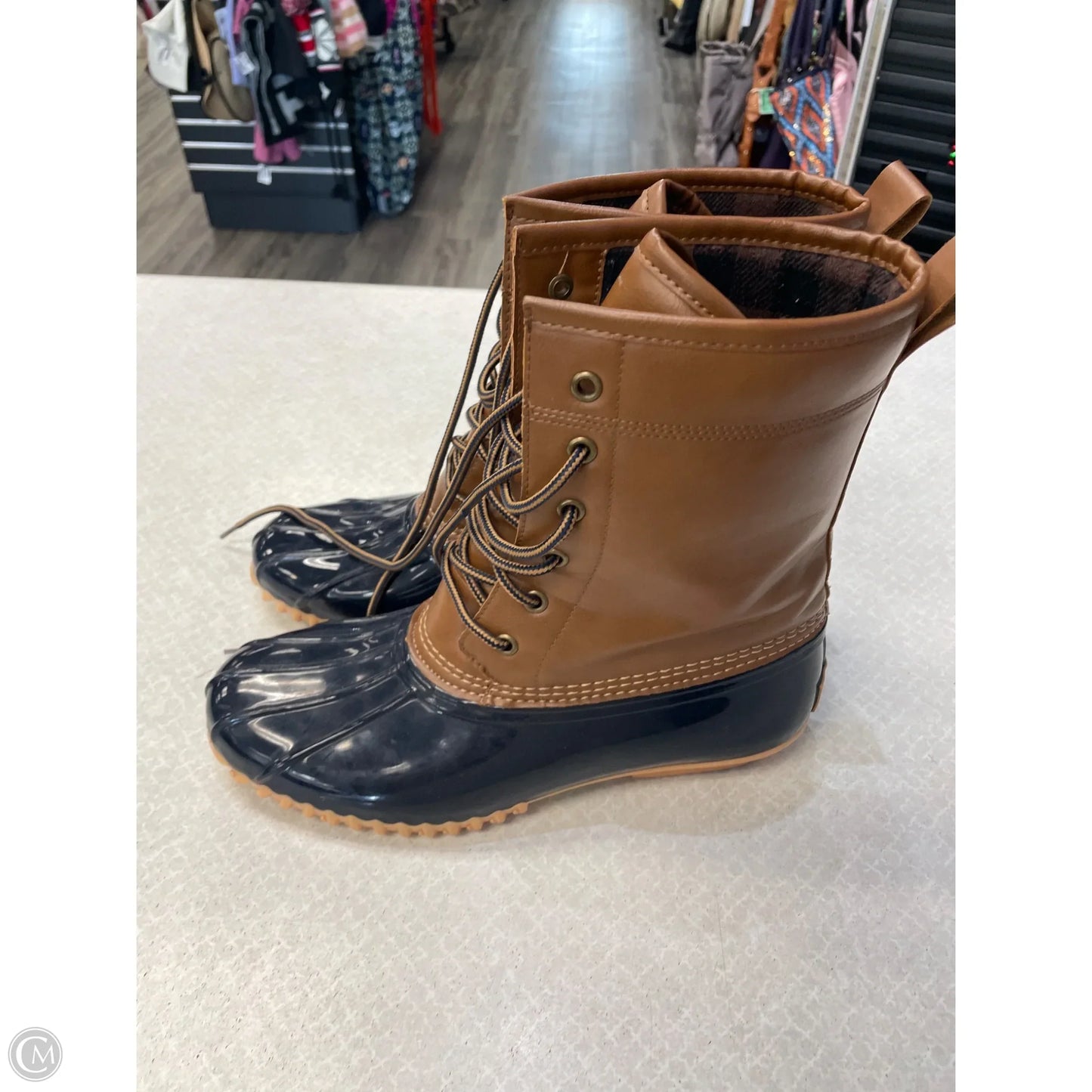 Boots Snow By Totes In Brown, Size: 10