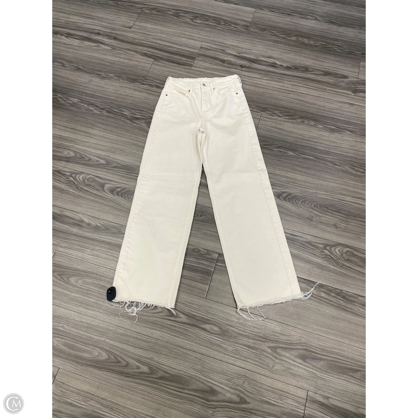Jeans Wide Leg By Old Navy In White, Size: 4