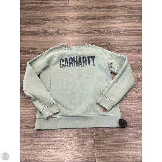 Sweatshirt Crewneck By Carhartt In Teal, Size: M