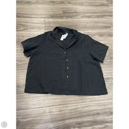 Top Short Sleeve Basic By Old Navy In Black, Size: Xl