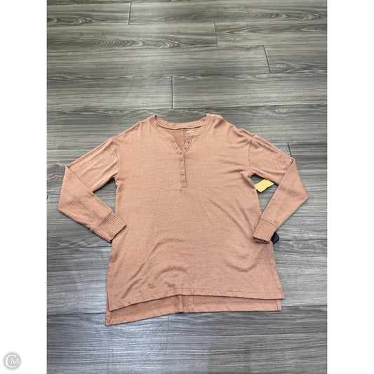 Top Long Sleeve Basic By Abercrombie And Fitch In Brown, Size: Xs