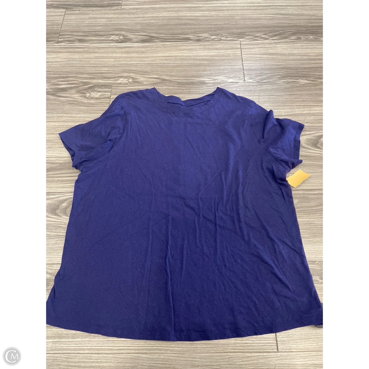 Top Short Sleeve Basic By A New Day In Navy, Size: Xxl