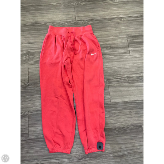 Athletic Pants By Nike In Pink, Size: M