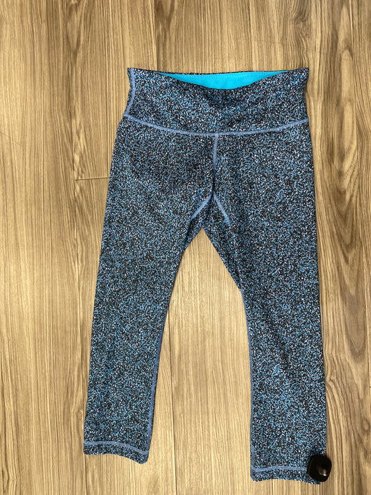 Athletic Capris By Lululemon In Blue & Pink, Size: 6