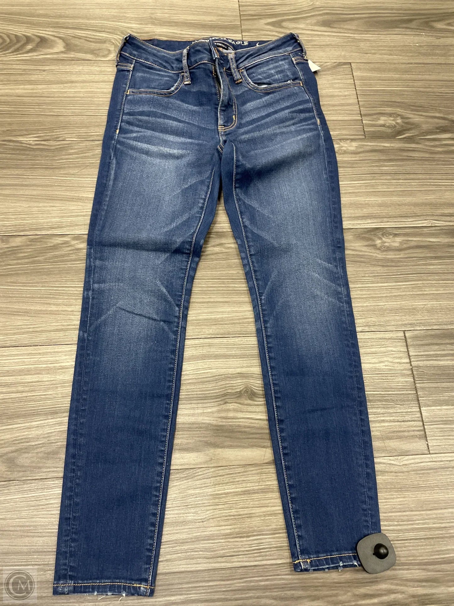Jeans Skinny By American Eagle In Blue, Size: 6