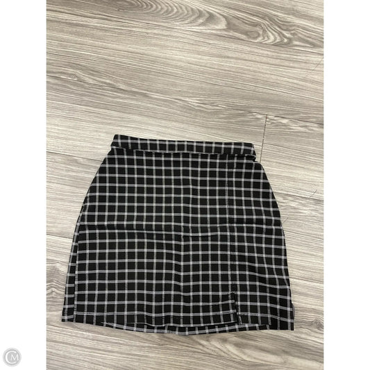 Skirt Mini & Short By Hollister In Plaid Pattern, Size: S