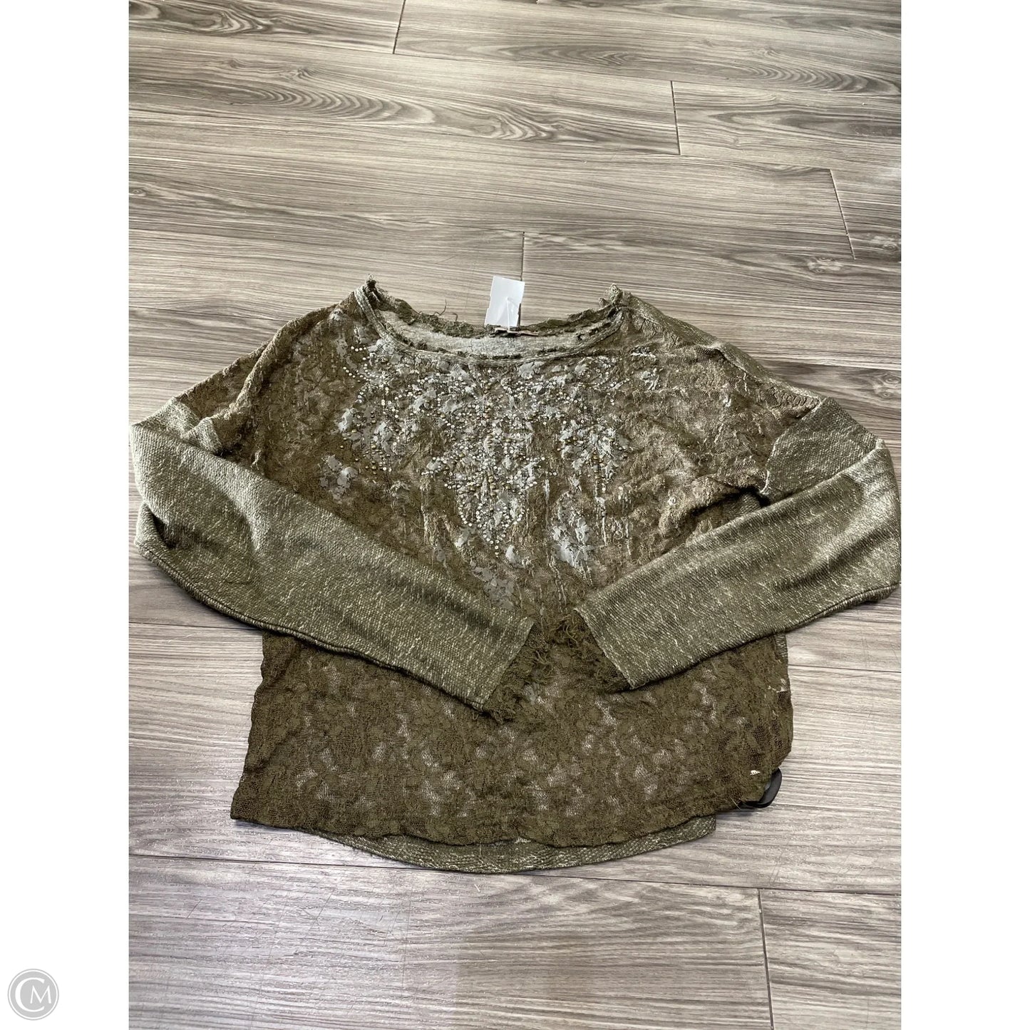 Top Long Sleeve By Miss Me In Green, Size: M