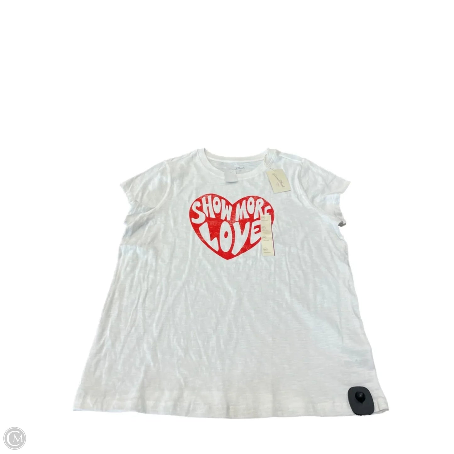 Top Short Sleeve By Universal Thread In White, Size: Xxl