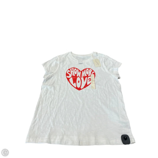 Top Short Sleeve By Universal Thread In White, Size: Xxl