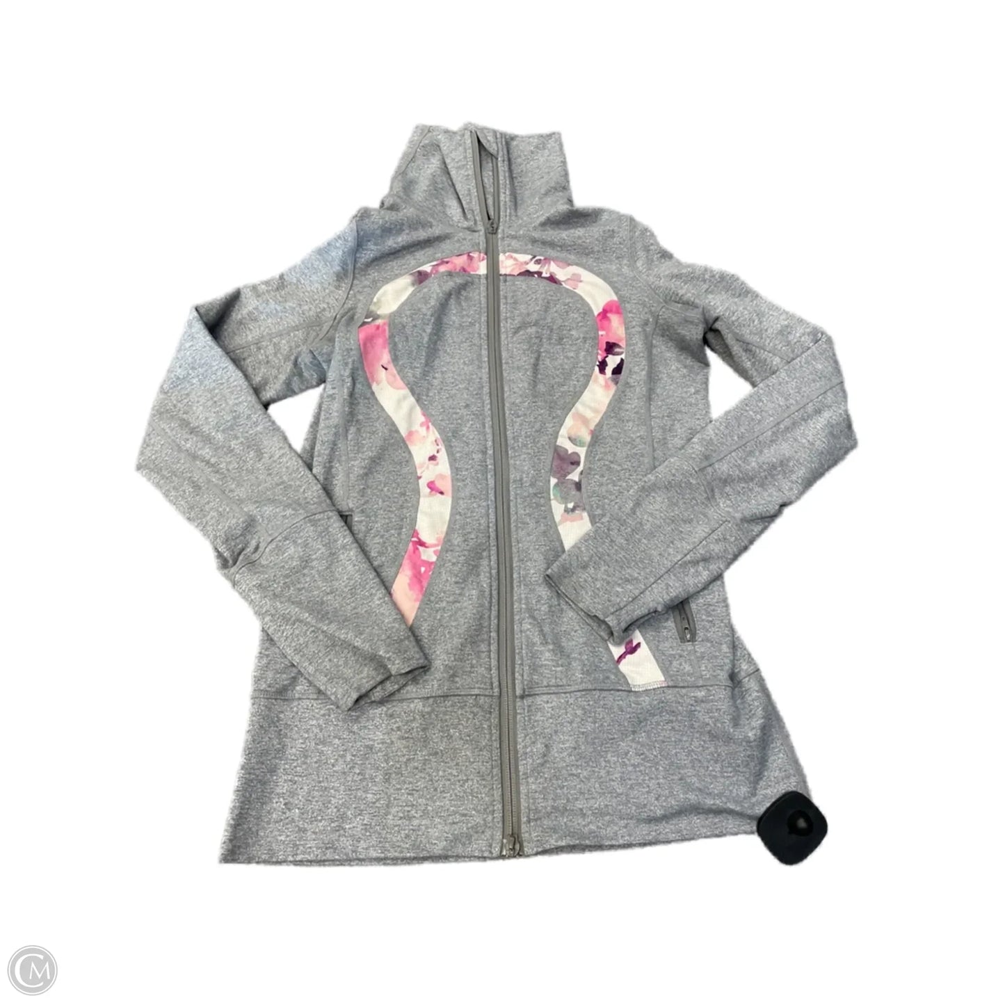 Athletic Sweatshirt Collar By Lululemon In Grey, Size: 6