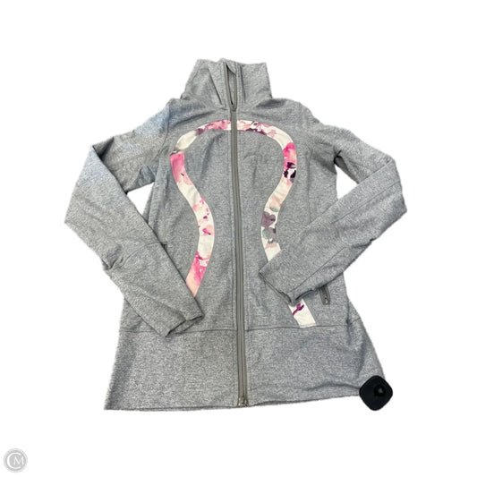 Athletic Sweatshirt Collar By Lululemon In Grey, Size: 6