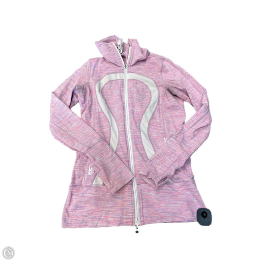 Athletic Sweatshirt Collar By Lululemon In Pink, Size: 6