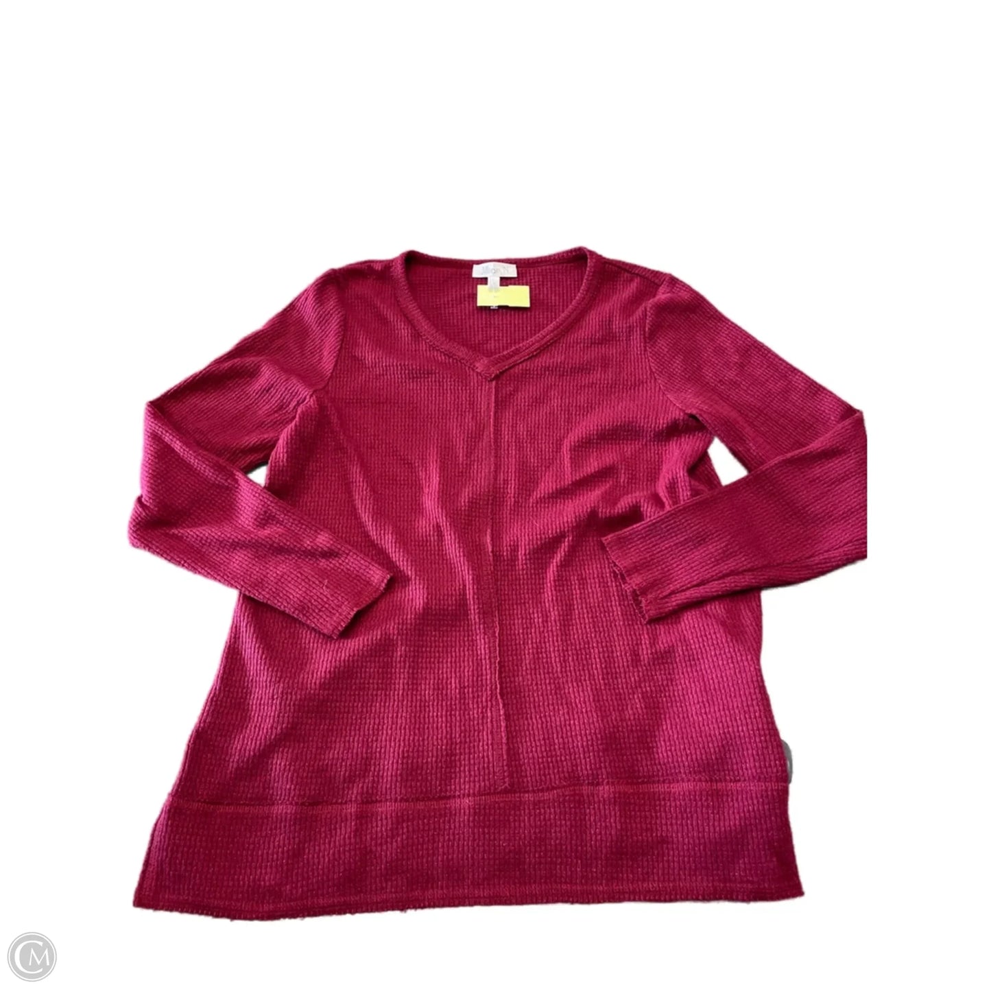 Top Long Sleeve By Clothes Mentor In Red, Size: M