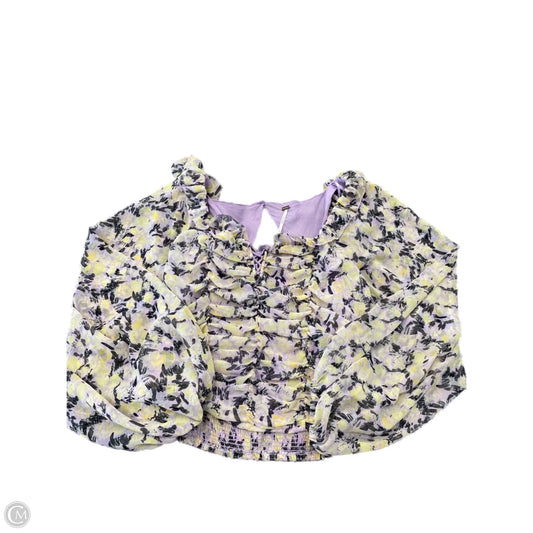 Top Long Sleeve By Free People In Purple, Size: L
