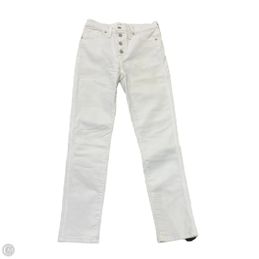 Jeans Skinny By Madewell In White, Size: 6