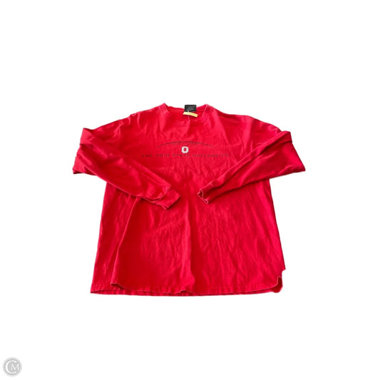 Top Long Sleeve By Clothes Mentor In Red, Size: Xl