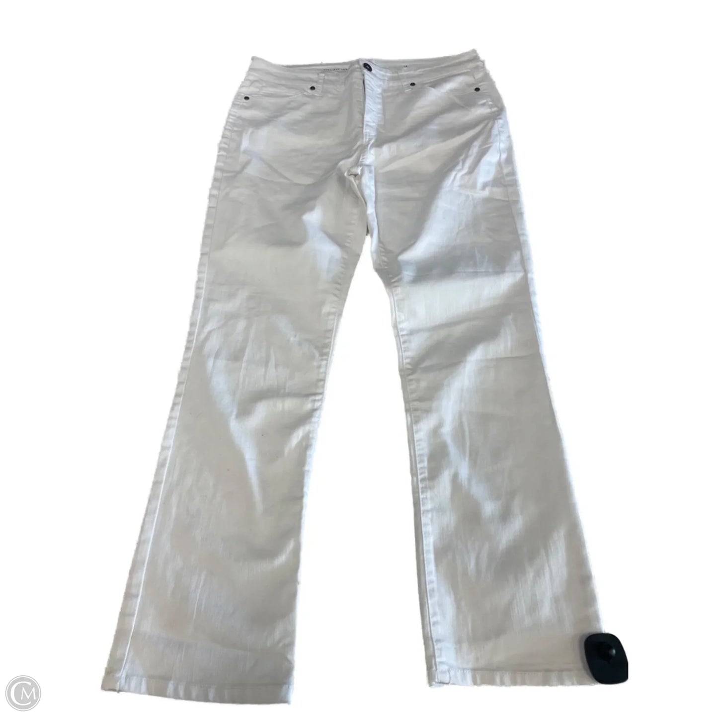 Jeans Straight By St Johns Bay In White, Size: 14