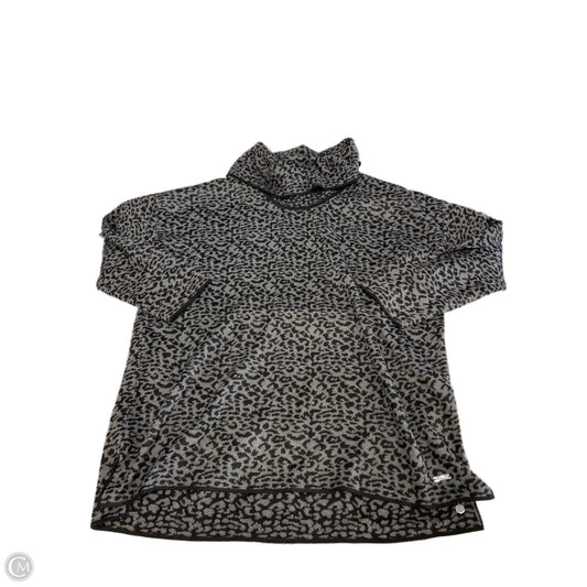 Sweater By Calvin Klein In Animal Print, Size: L