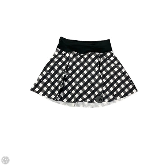 Athletic Skort By Nike In Plaid Pattern, Size: S