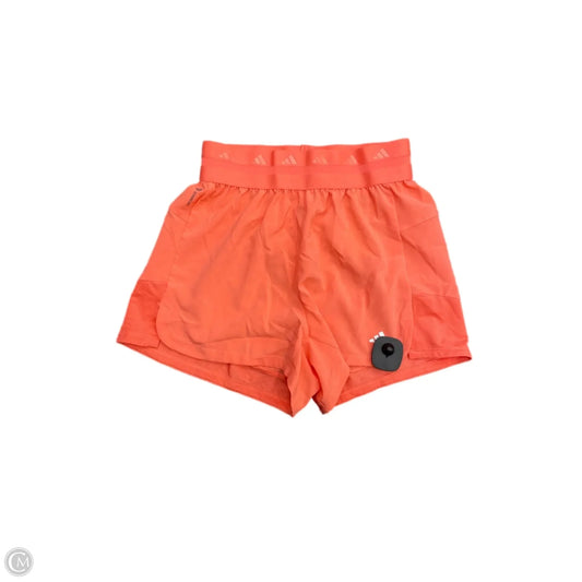 Athletic Shorts By Adidas In Orange, Size: Xs