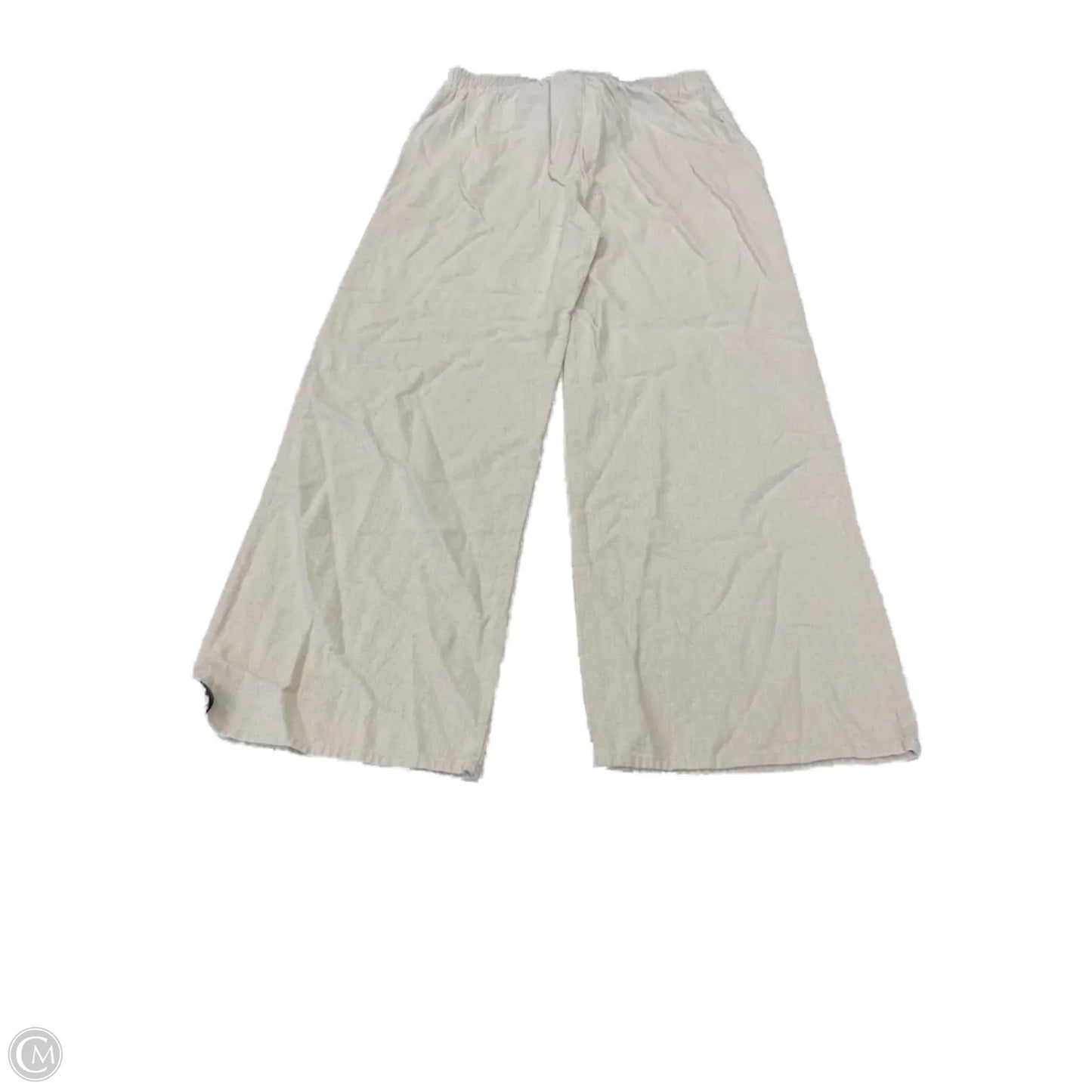 Pants Wide Leg By Ambiance Apparel In Cream, Size: M