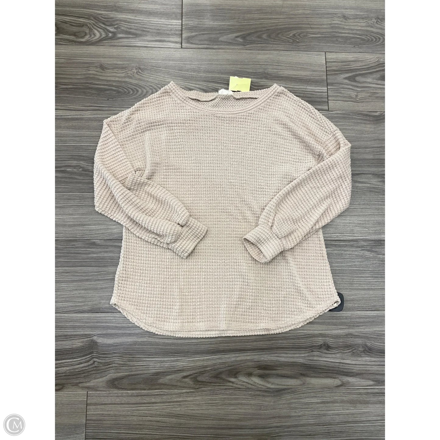 Top Long Sleeve By Bibi In Tan, Size: S