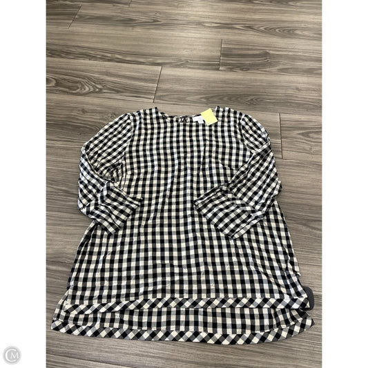 Top Long Sleeve By J. Jill In Black & Cream, Size: M