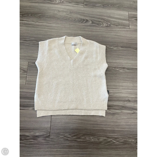 Vest Sweater By Zenana In Cream, Size: S