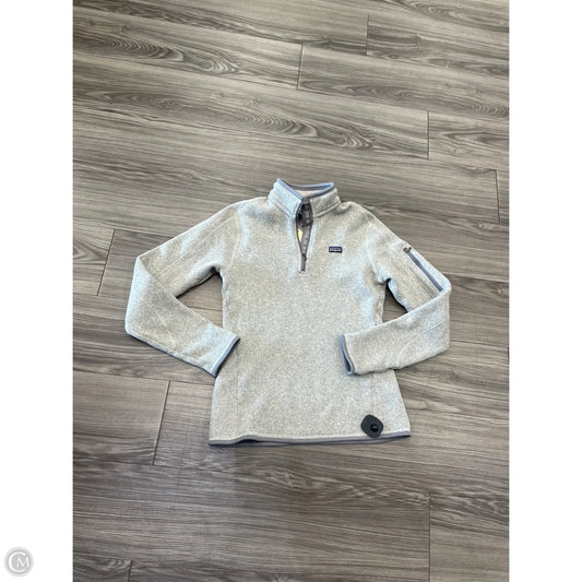 Athletic Sweatshirt Collar By Patagonia In Grey, Size: M
