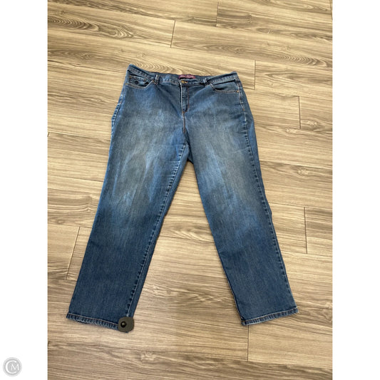 Jeans Straight By Gloria Vanderbilt In Blue, Size: 18