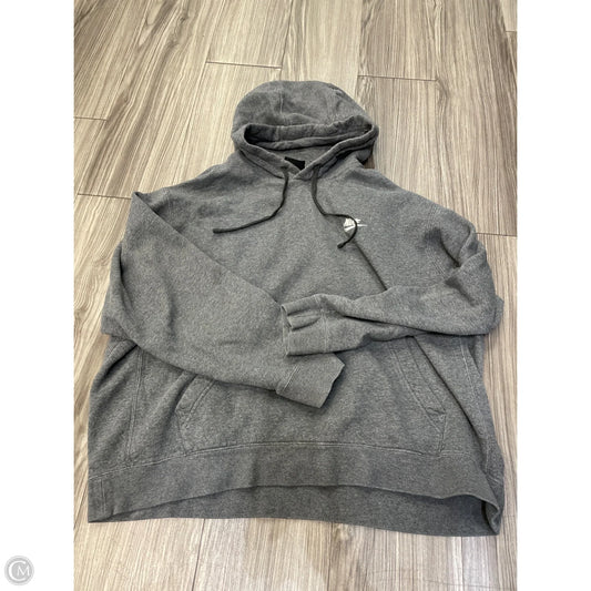 Athletic Sweatshirt Hoodie By Nike In Grey, Size: Xl
