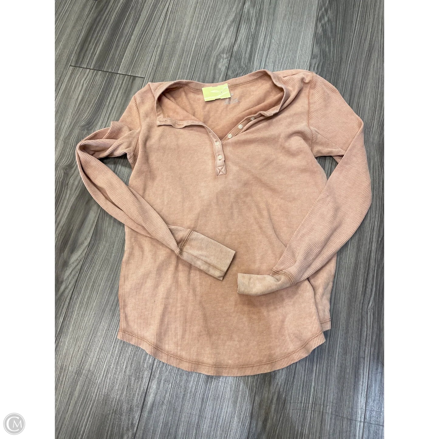 Top Long Sleeve By Aerie In Orange, Size: L