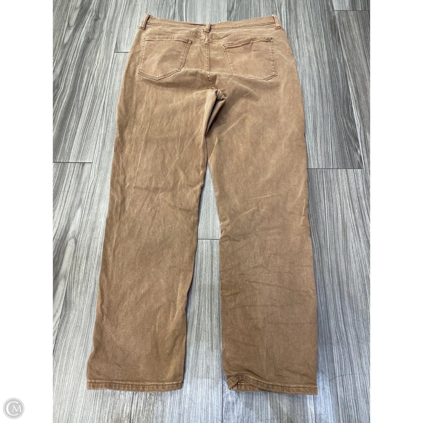 Jeans Straight By Ana In Brown, Size: 18