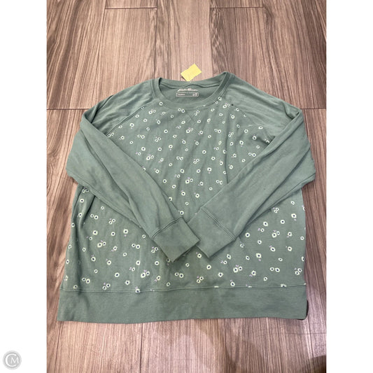 Top Long Sleeve By Eddie Bauer In Green, Size: 2x
