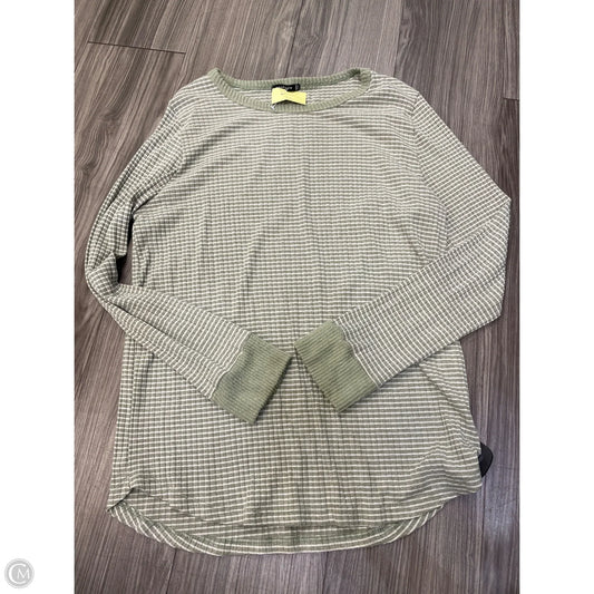 Top Long Sleeve By Staccato In Green, Size: L